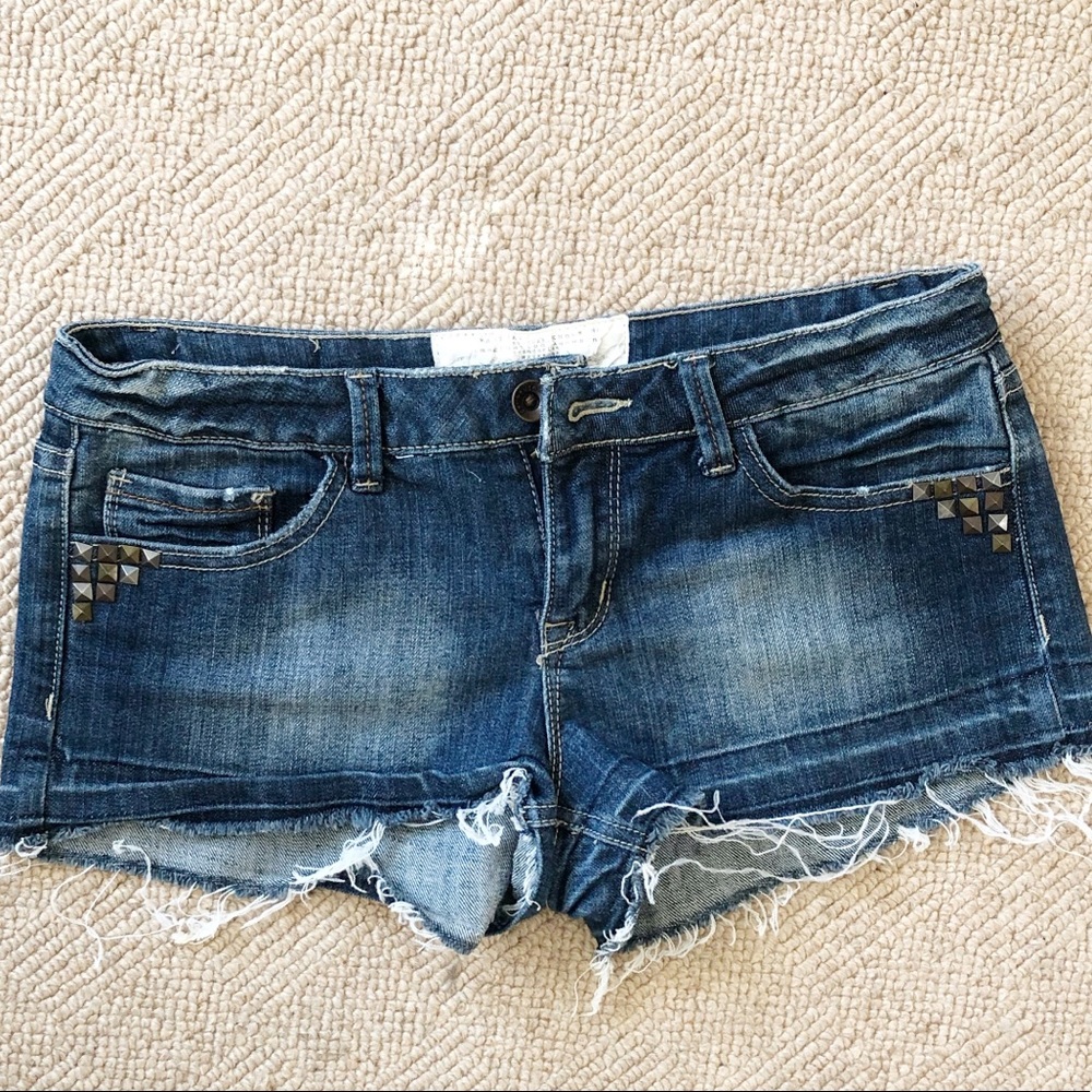 Dollhouse Studded Jean Shorts